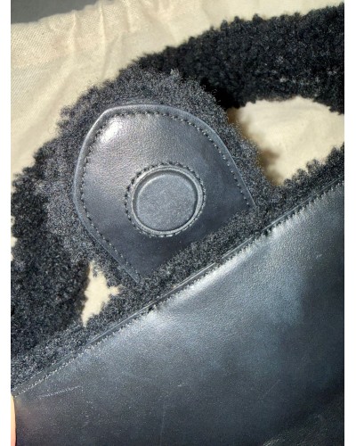 Jacquemus Le Bambidou nera – Borsa a spalla in pelliccia sintetica