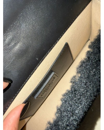 Jacquemus Le Bambidou nera – Borsa a spalla in pelliccia sintetica