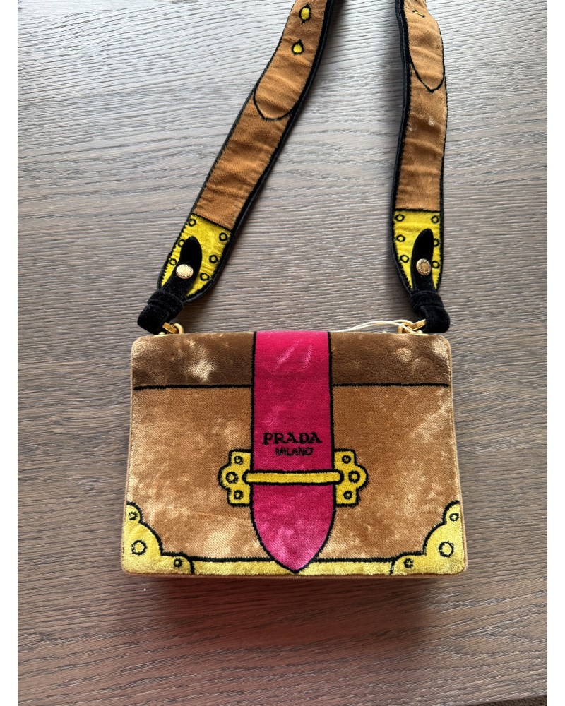 Borsa PRADA a tracolla Cahier in velluto