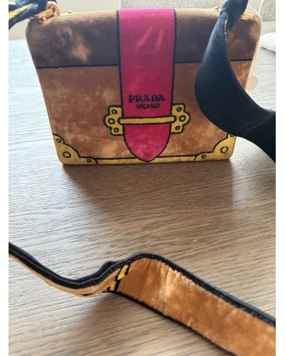Borsa PRADA a tracolla Cahier in velluto